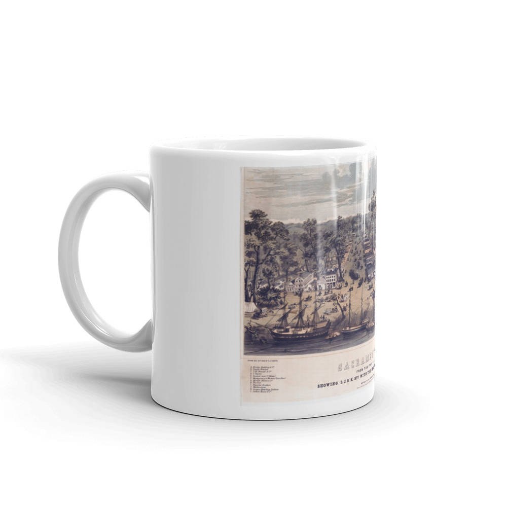 Sacramento CA 1850 Ceramic Coffee Mug view 2