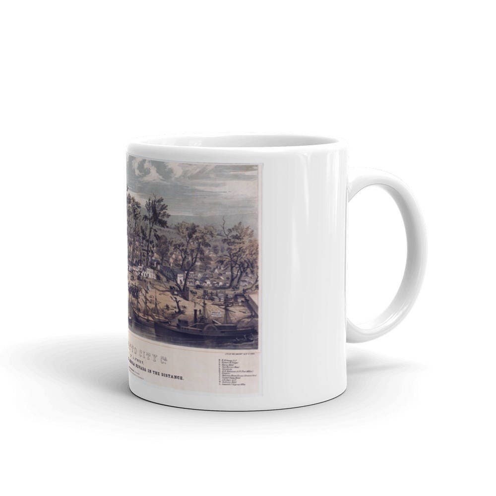 Sacramento CA 1850 Ceramic Coffee Mug