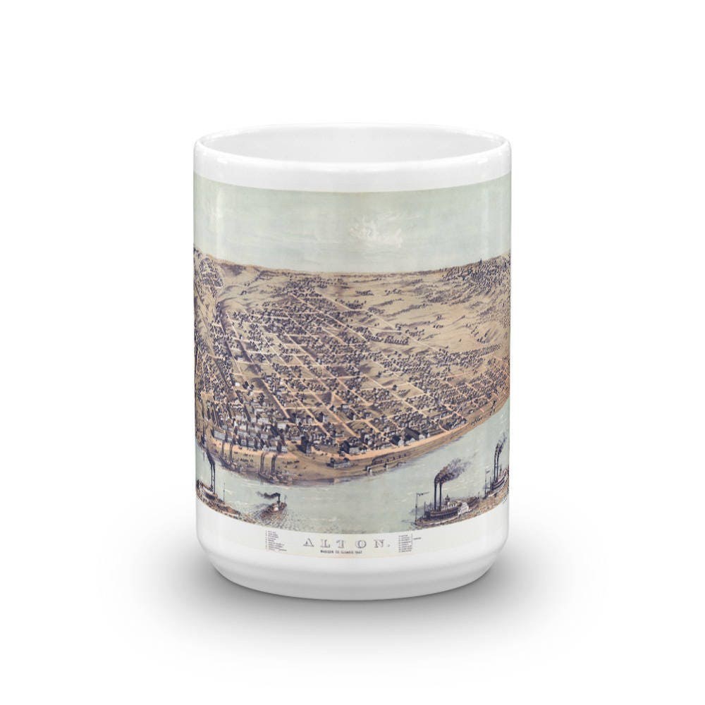 Coffee Mug - Alton Ill 1867 view 6
