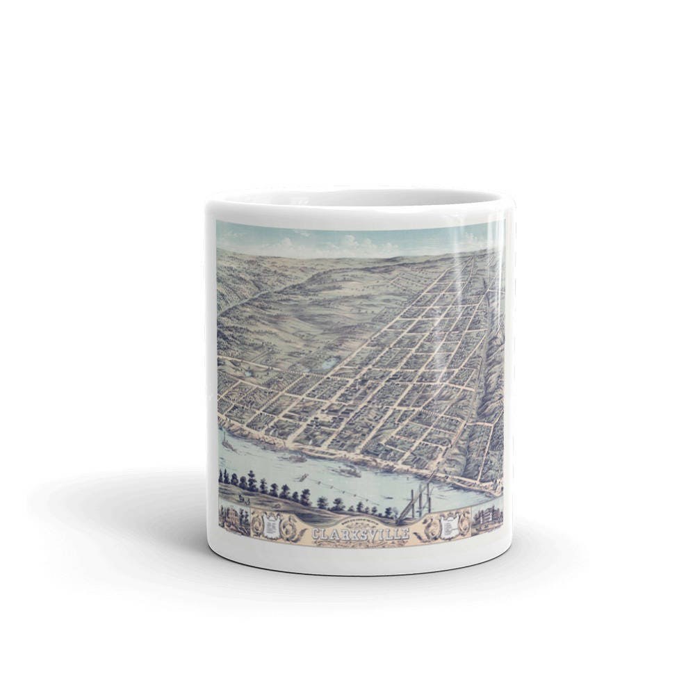 Coffee Mug - Clarksville Tenn 1870 view 3