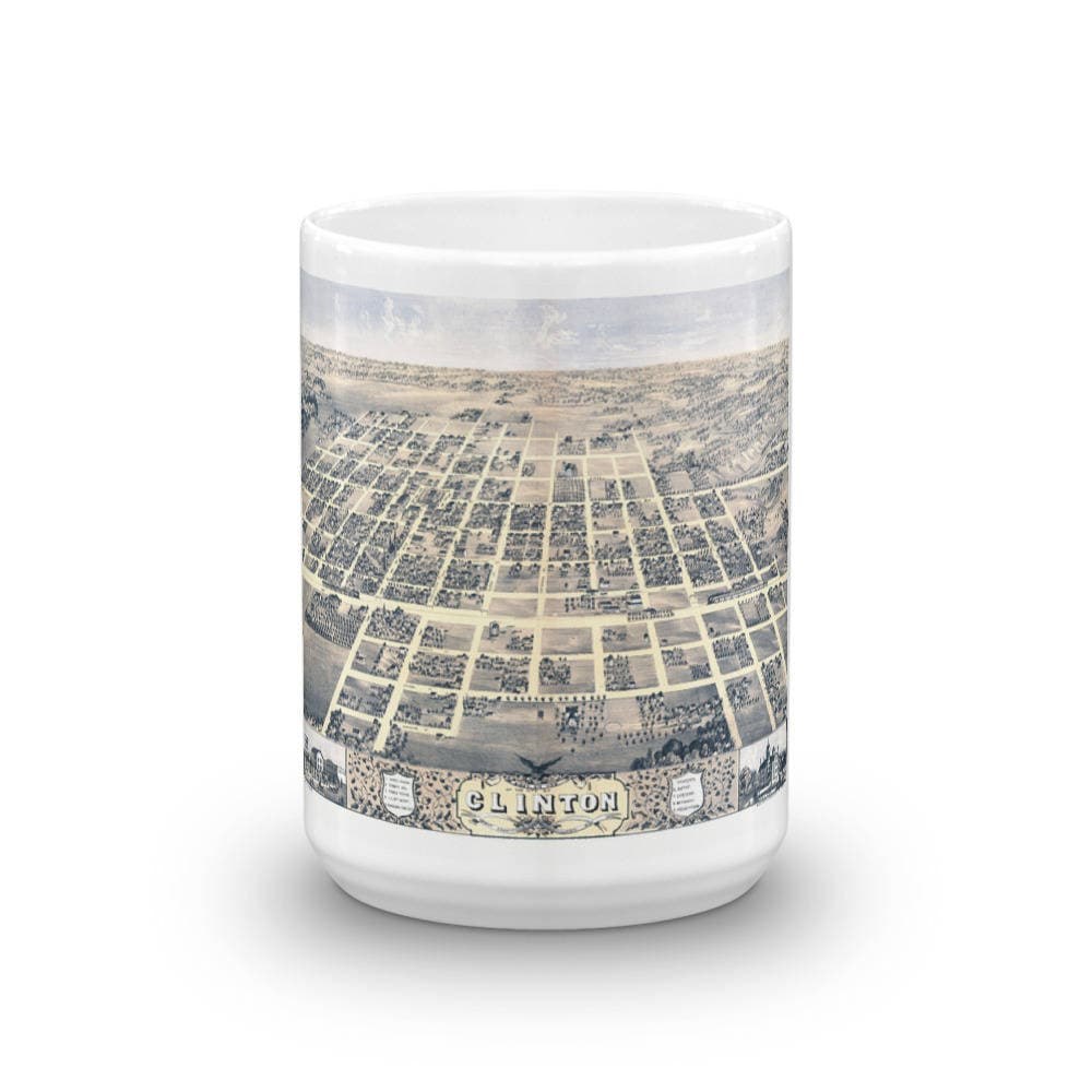 Coffee Mug - Clinton Illinois 1869 view 6