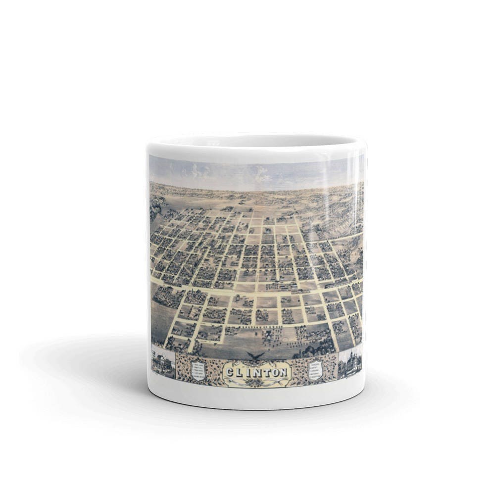 Coffee Mug - Clinton Illinois 1869 view 3