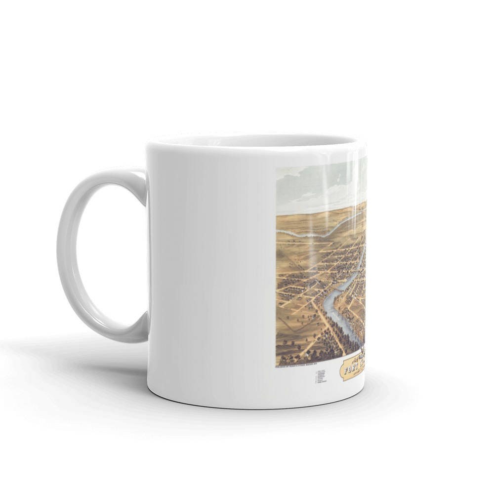 Coffee Mug - Fort Atkinson Wiscons in1870 view 2