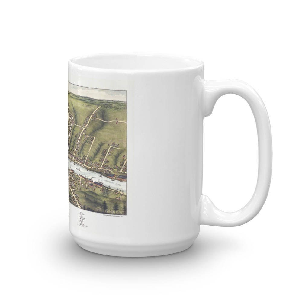 Coffee Mug - Gardiner Maine 1878 view 4