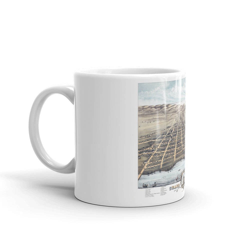Coffee Mug - Grand Haven Michigan 1874 view 2