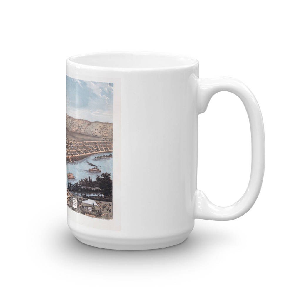 Coffee Mug - Guttenberg Iowa 1869 view 4