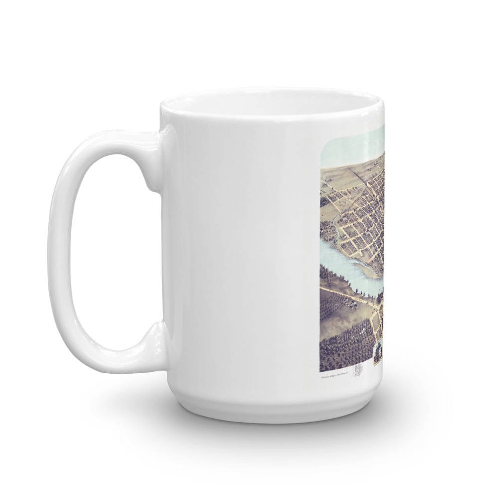 Coffee Mug - Kankakee Illinois 1869 view 5