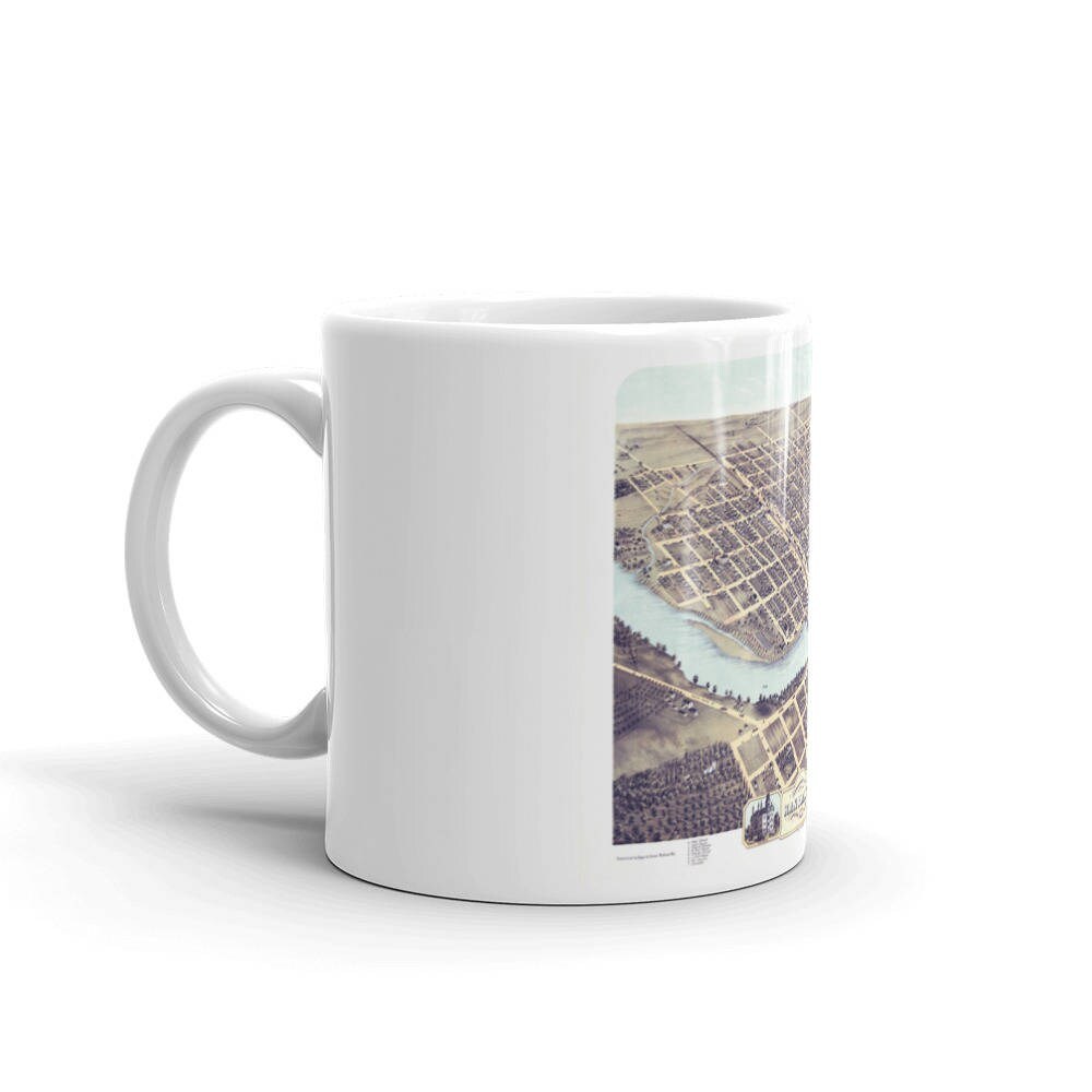 Coffee Mug - Kankakee Illinois 1869 view 2