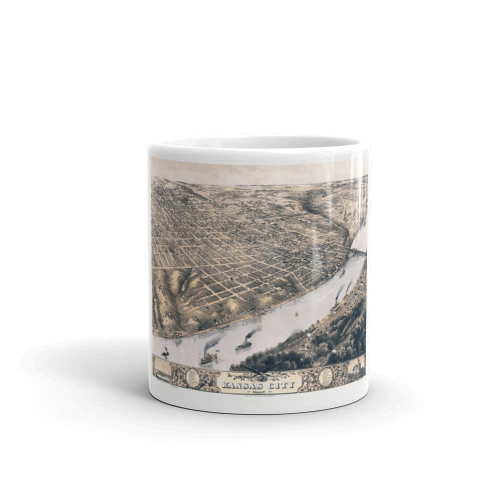 Coffee Mug - Kansas City Missouri 1869 view 3