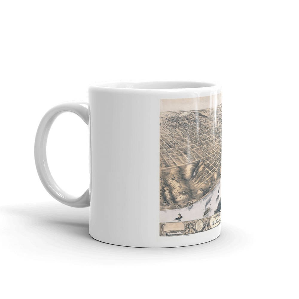 Coffee Mug - Kansas City Missouri 1869 view 2
