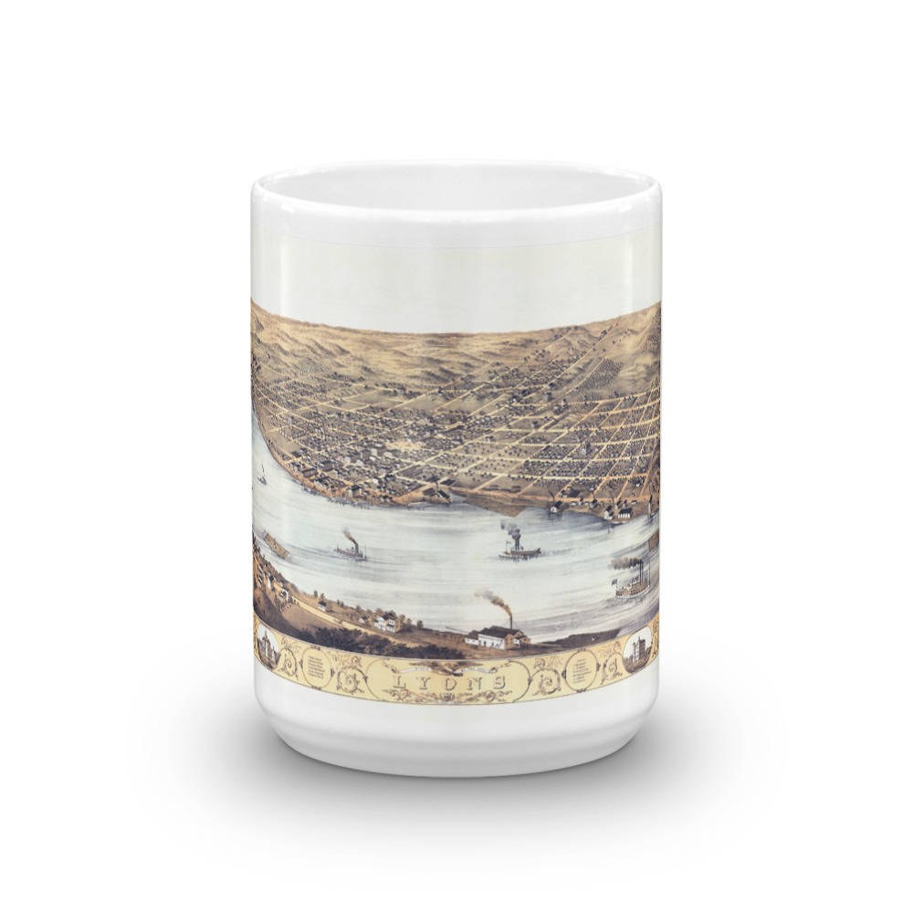 Coffee Mug - Lyons Iowa 1868 view 6