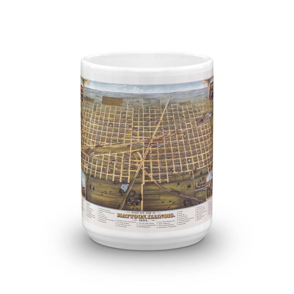 Coffee Mug - Mattoon Illinois 1884 view 6