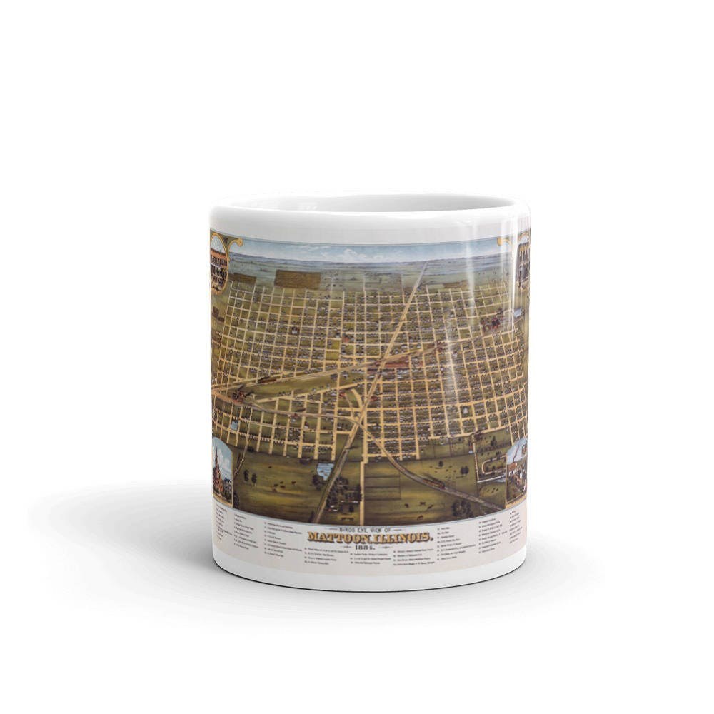 Coffee Mug - Mattoon Illinois 1884 view 3