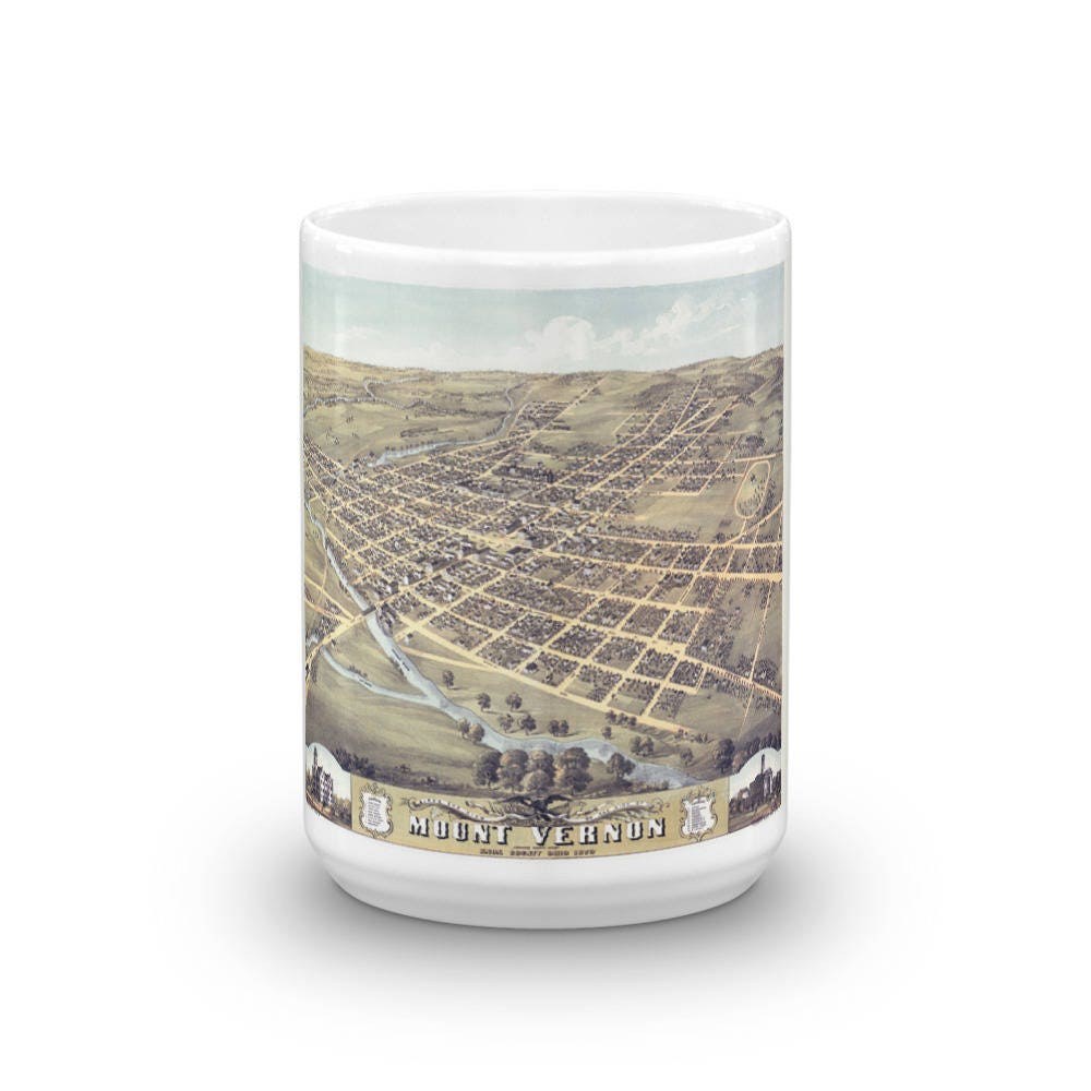 Coffee Mug - Mount Vernon Ohio 1870 view 6