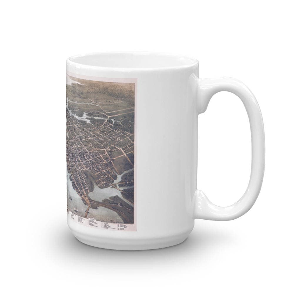 Coffee Mug - Norfolk and Portsmouth Virginia 1873 view 4