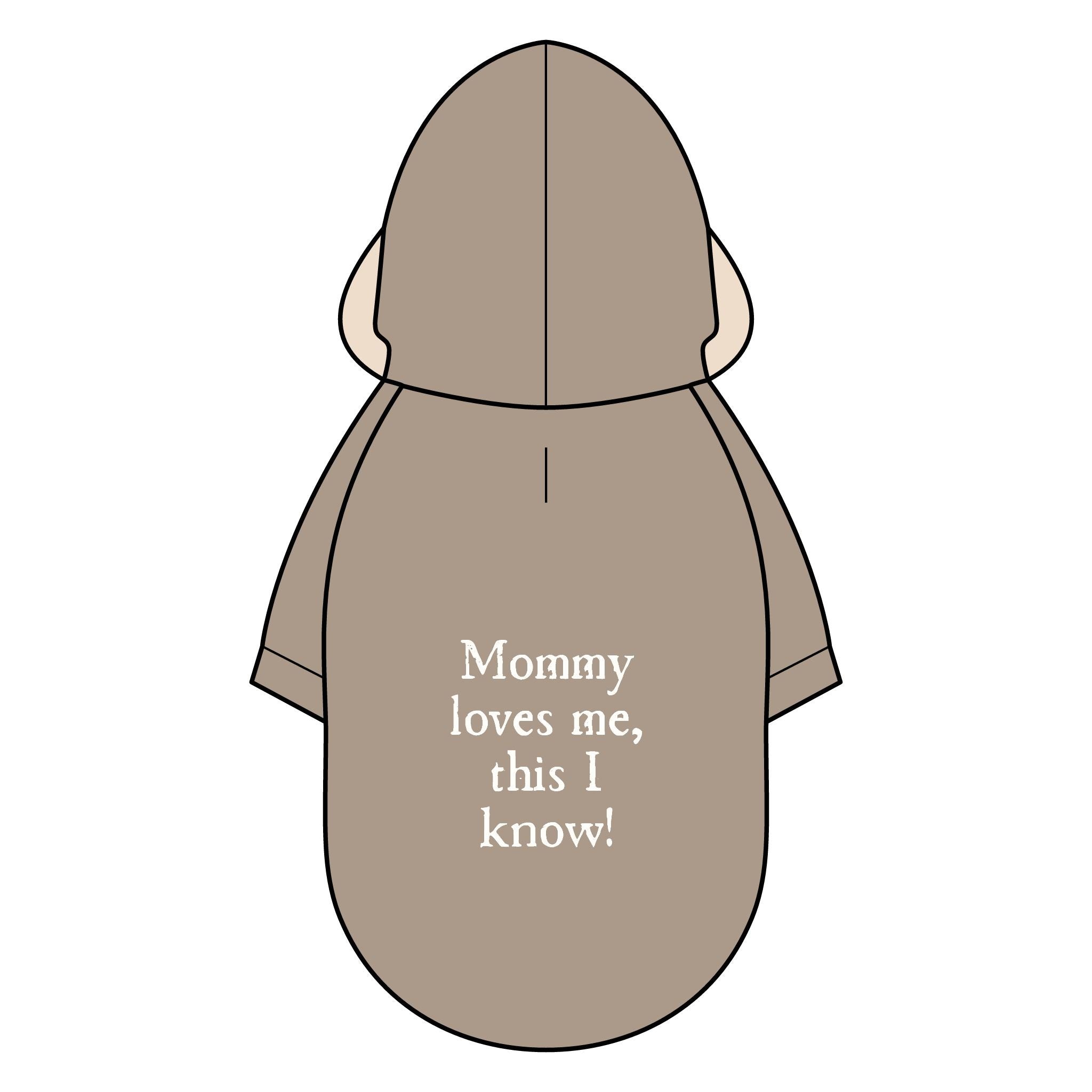 Pet Parka Jacket — "Mommy loves me, this I know!" Insulated Dog Hoodie