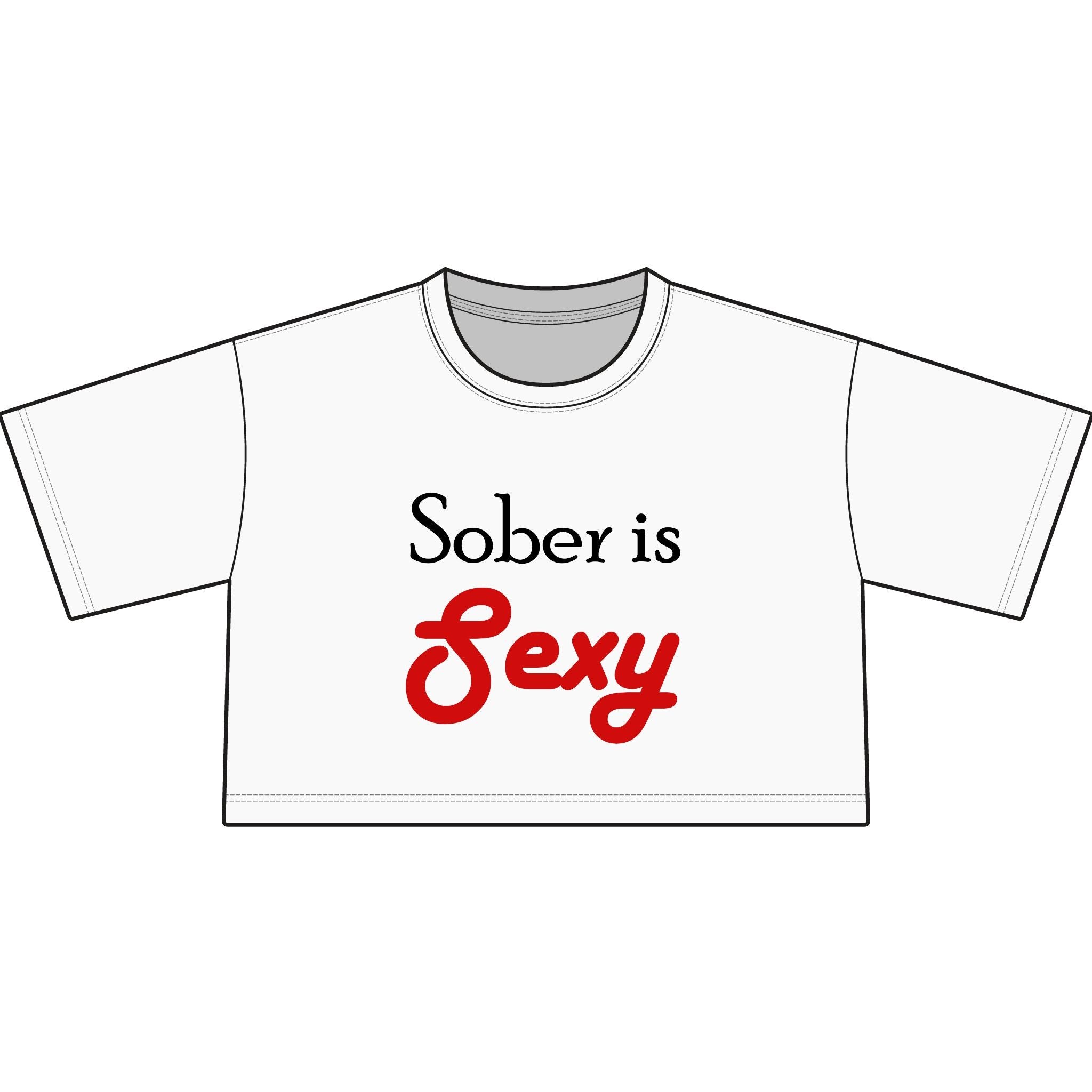 Sober Is Sexy Cropped Tee