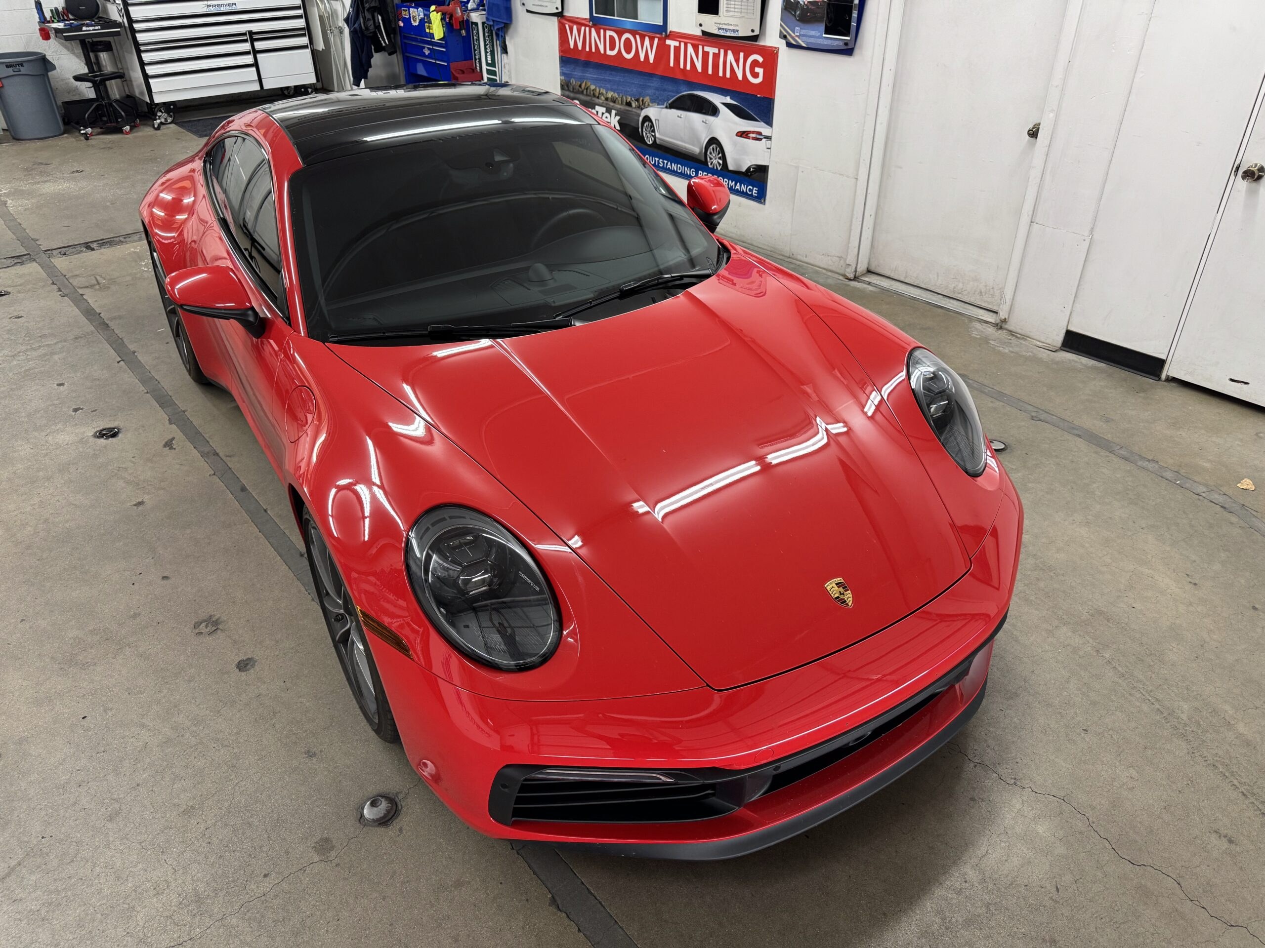 Completed automotive protection work