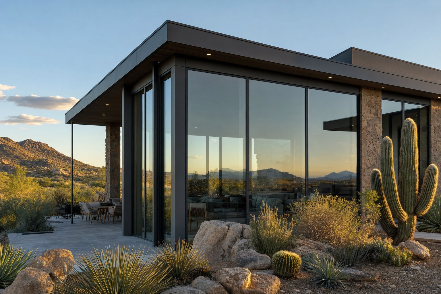 Modern Prescott-area home with professionally treated windows