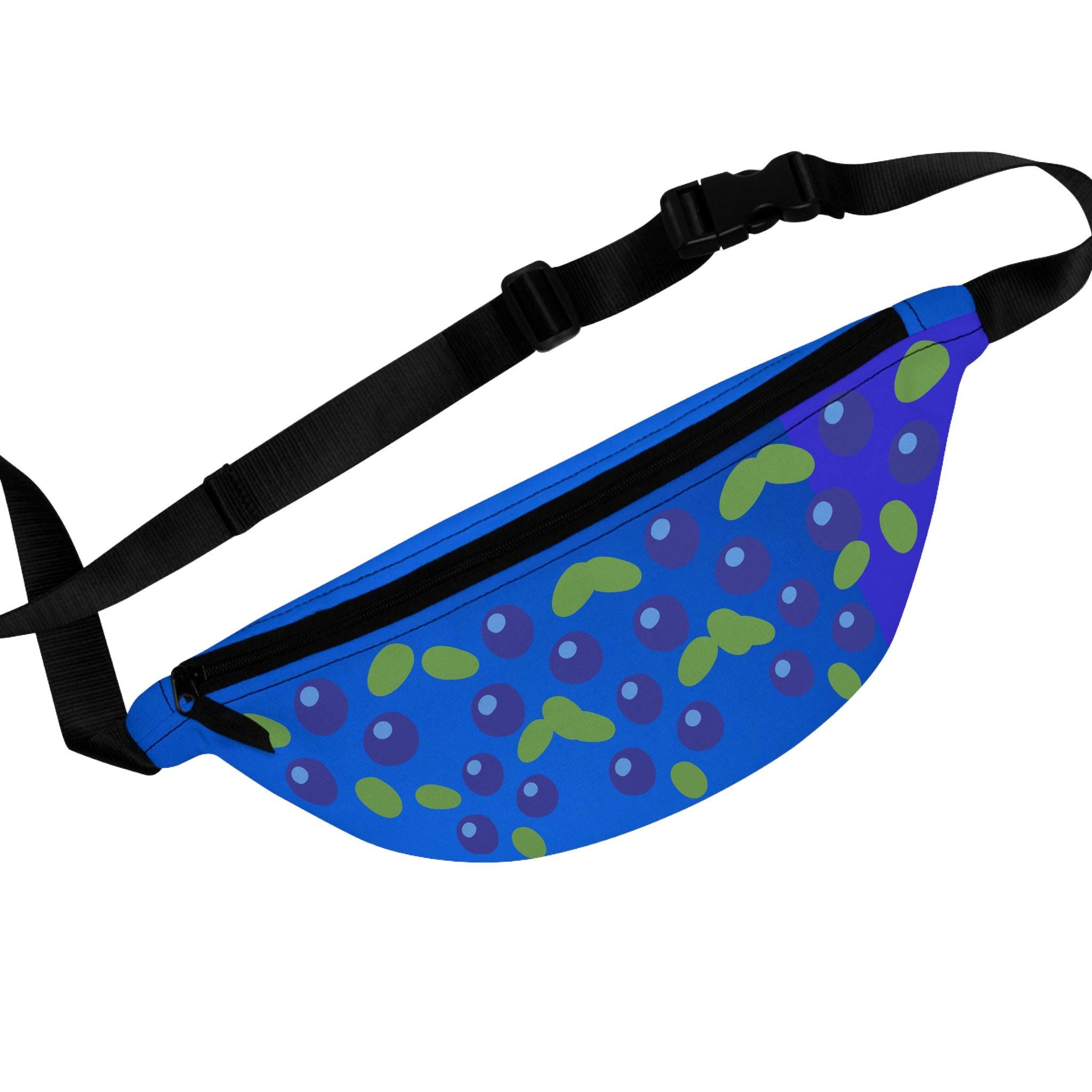 Blue Abstract Bubbles Fanny Pack | Polka Dot Hip Bag