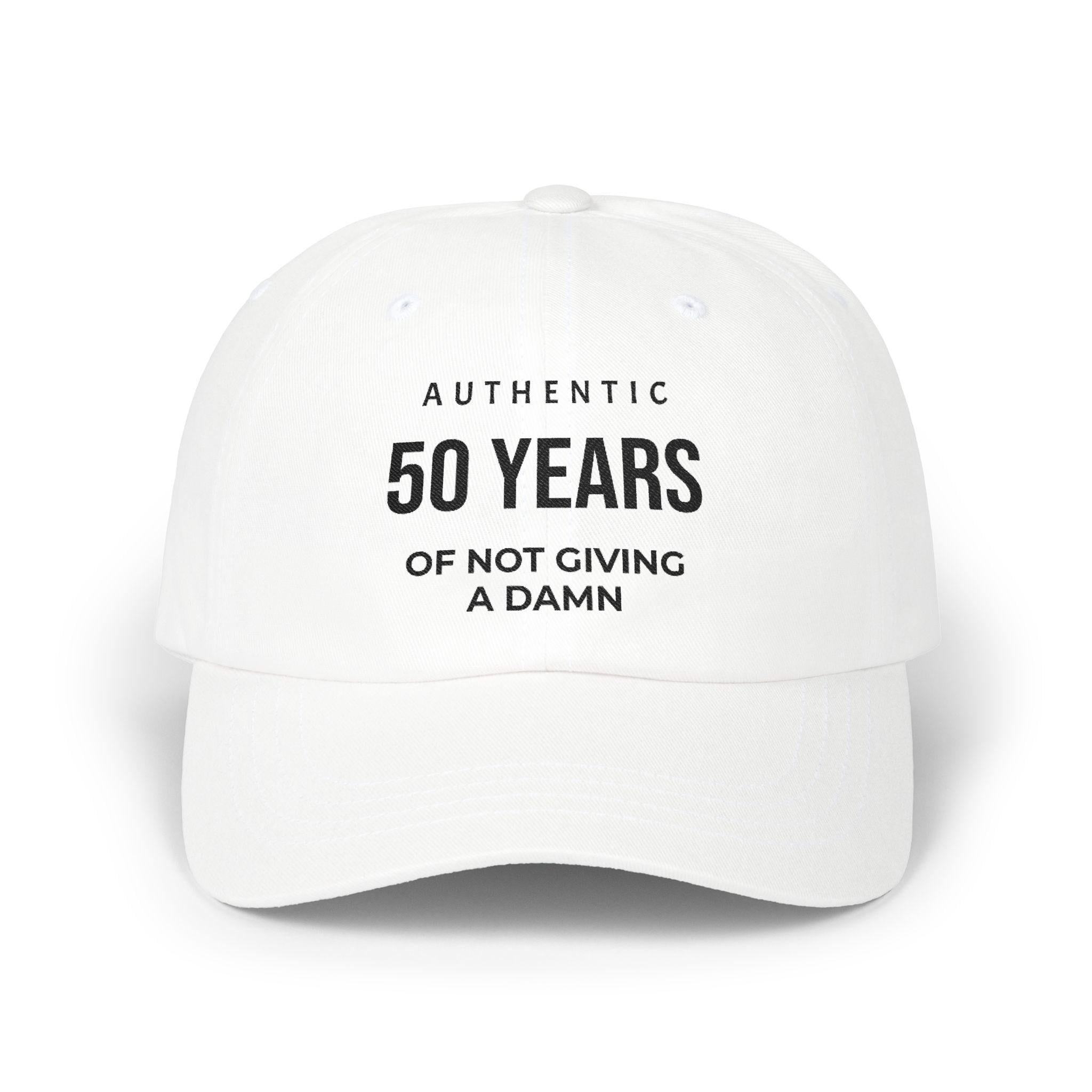 50 Years of Not Giving a Damn Dad Cap | 50th Birthday Cap