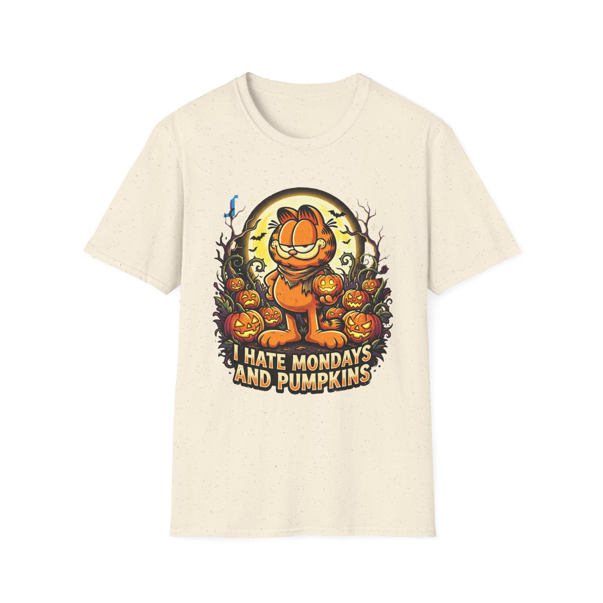 I Hate Mondays and Pumpkins T-Shirt | Garfield Halloween Pumpkin Tee