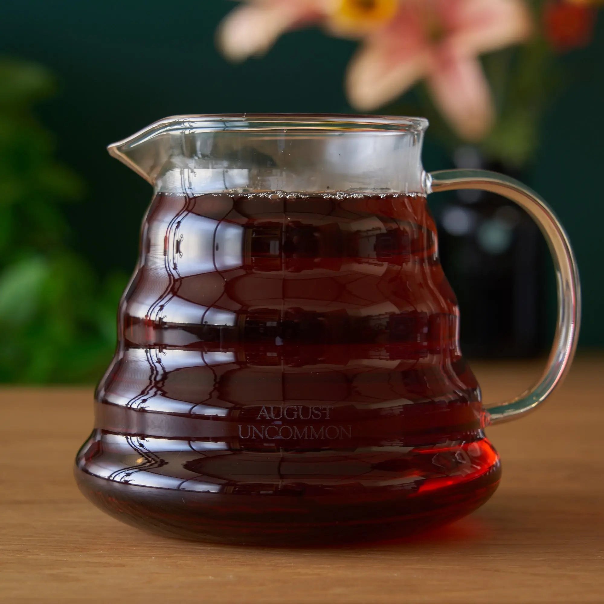 Clear glass teapot from bustersplace