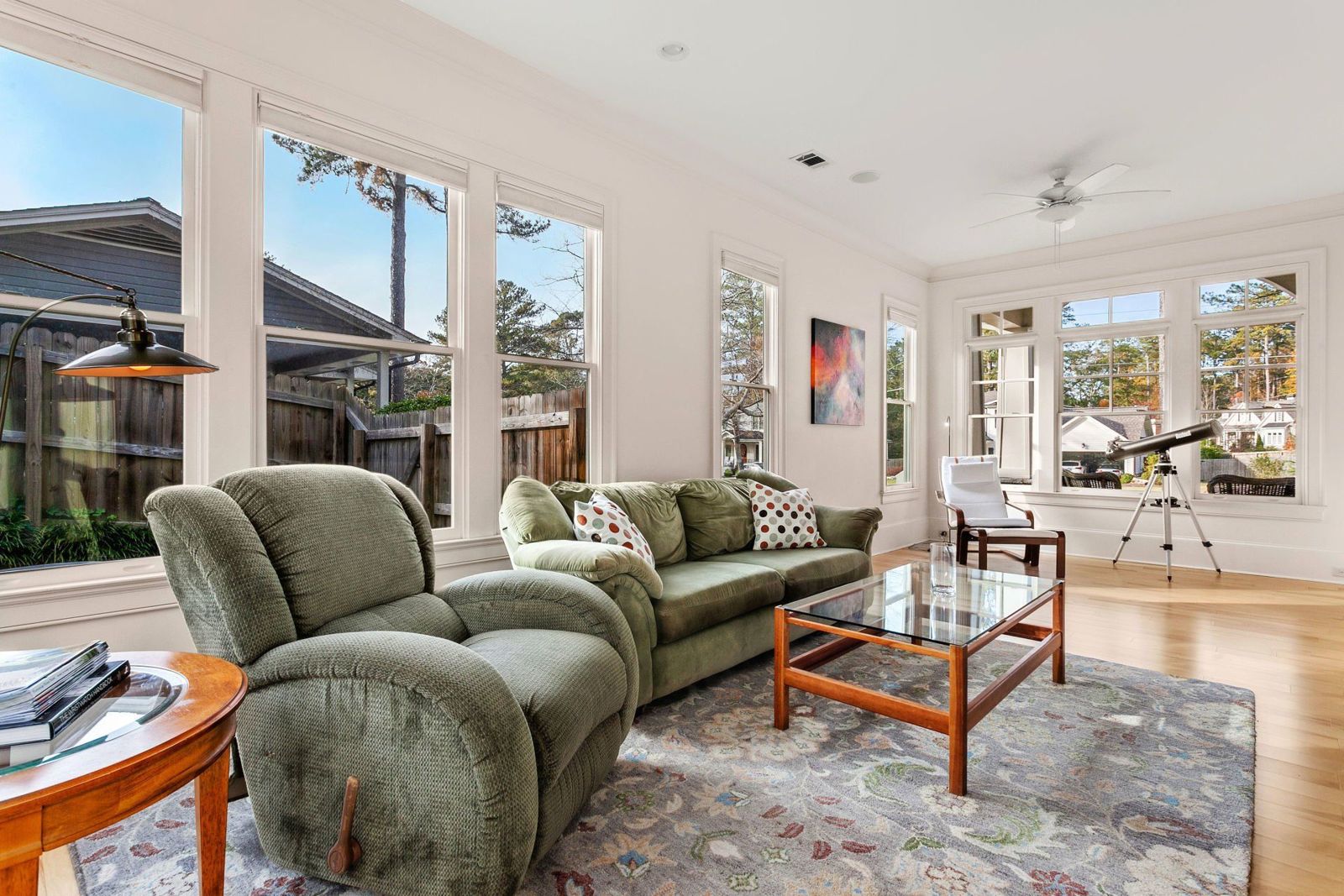 Living room, after the professional reshoot