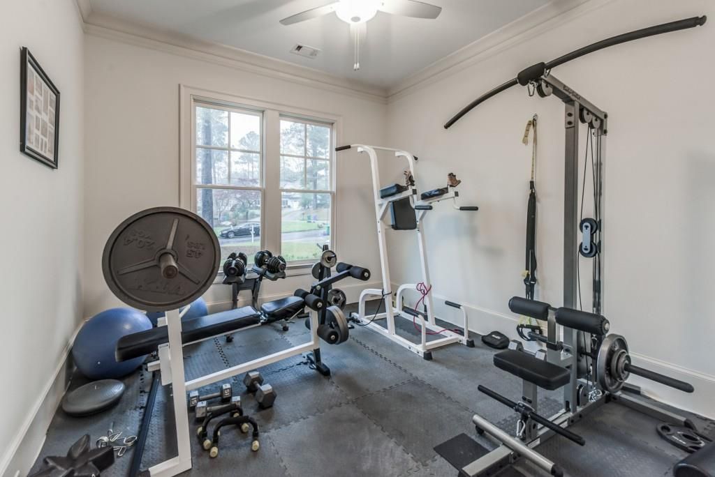 Home gym, before the professional reshoot