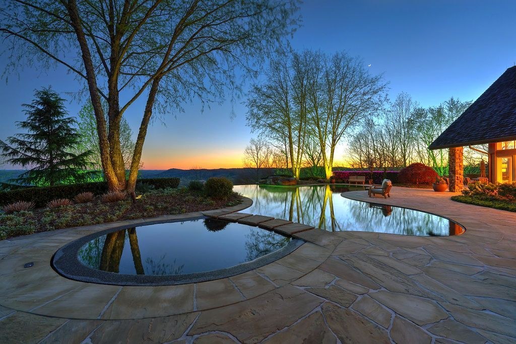 Twilight exterior of an Atlanta home photographed by Curb Appeal Photography