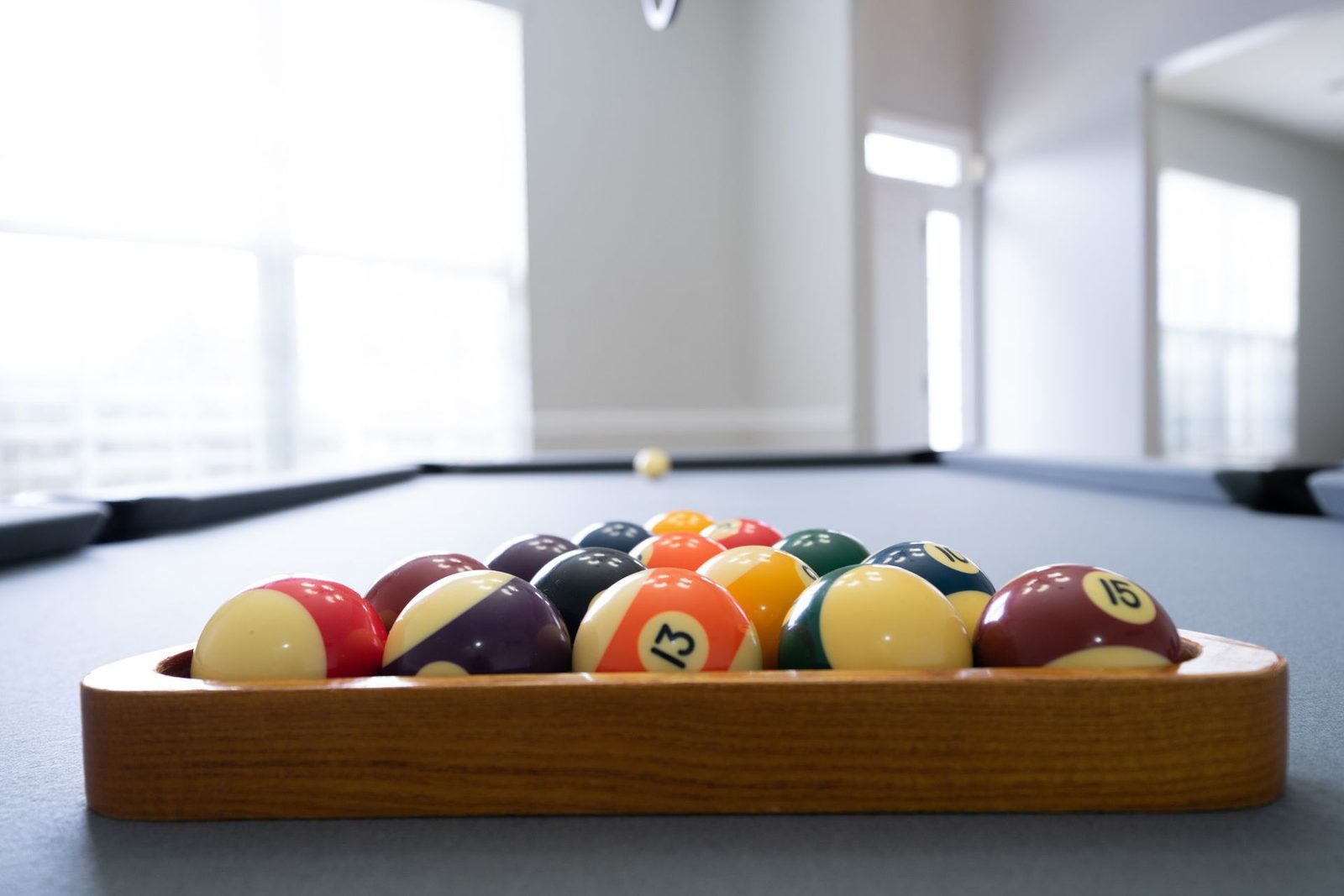 Pool balls with the number 12 on them