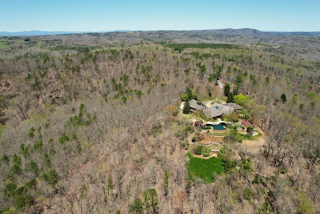 Aerial view of a Georgia estate