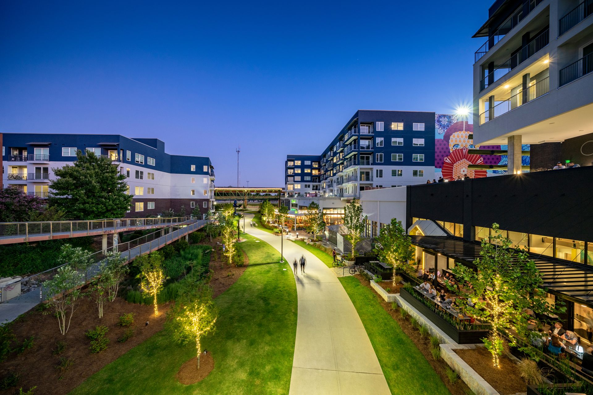 Atlanta property at twilight