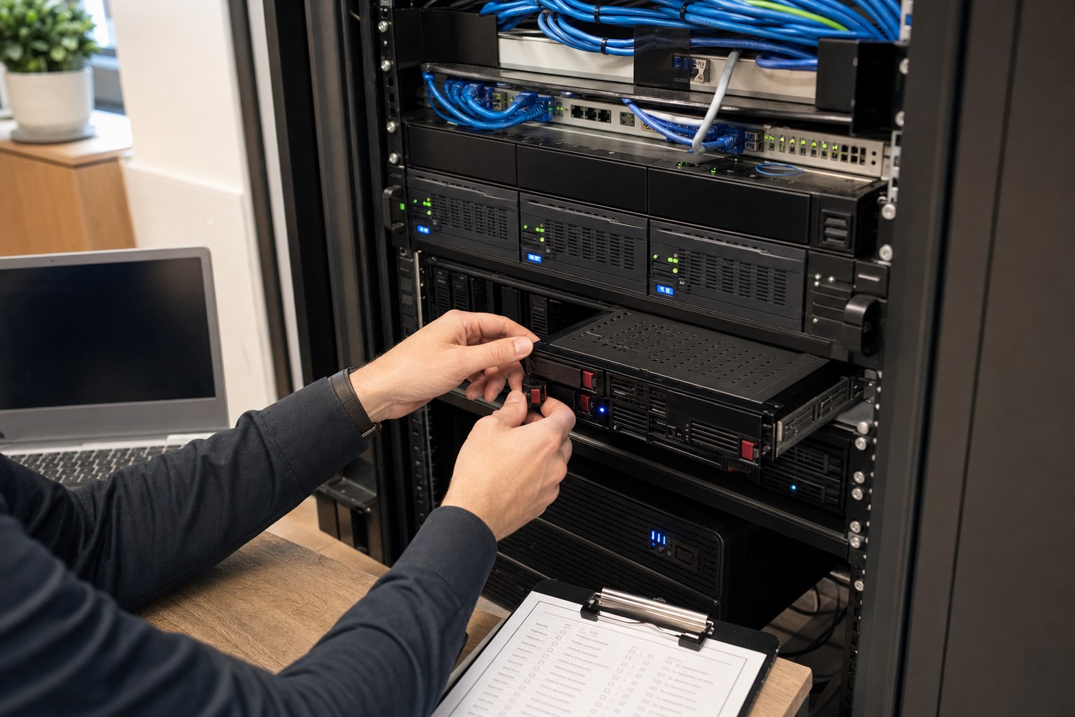 IT professional testing business recovery systems
