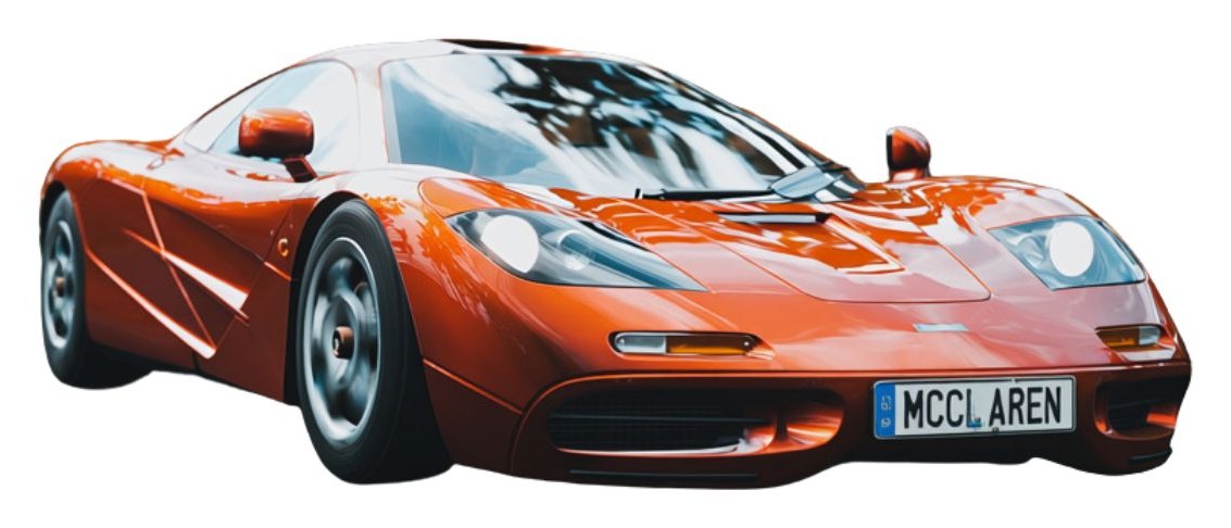 Orange McLaren sports car