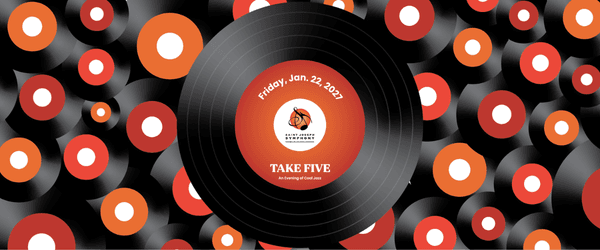 Promotional artwork for the Saint Joseph Symphony Take Five concert.
