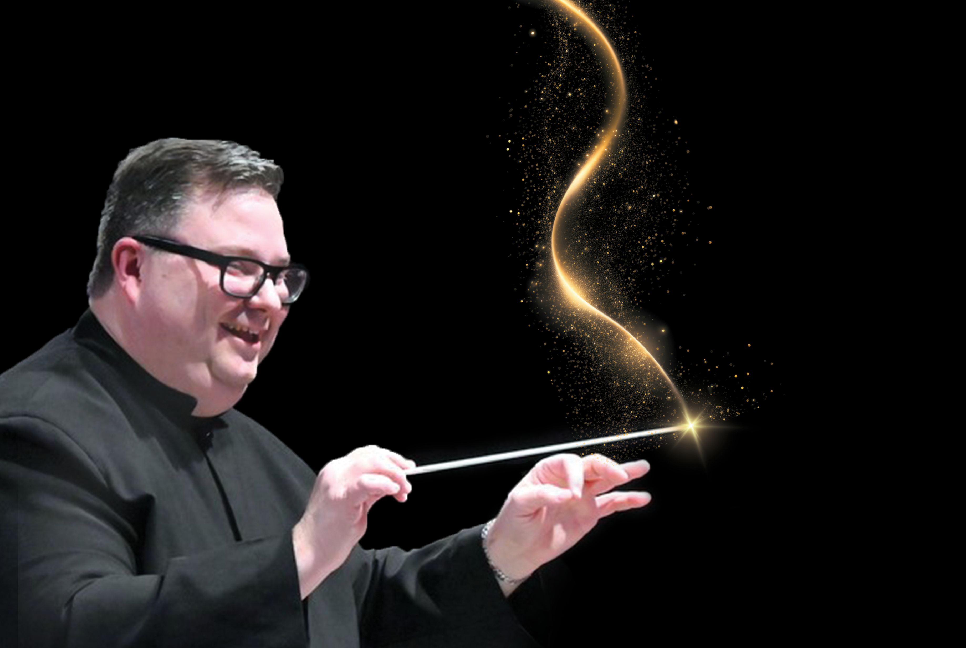 Conductor Christopher Kelts leads the Saint Joseph Symphony