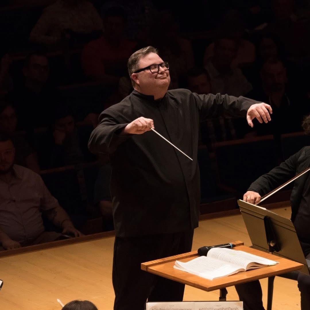 Christopher Kelts conducting the Saint Joseph Symphony