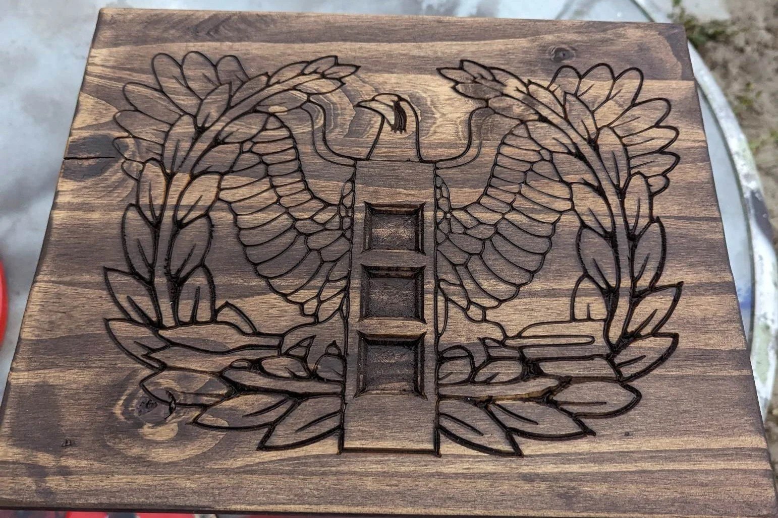 Handmade patriotic wood plaque