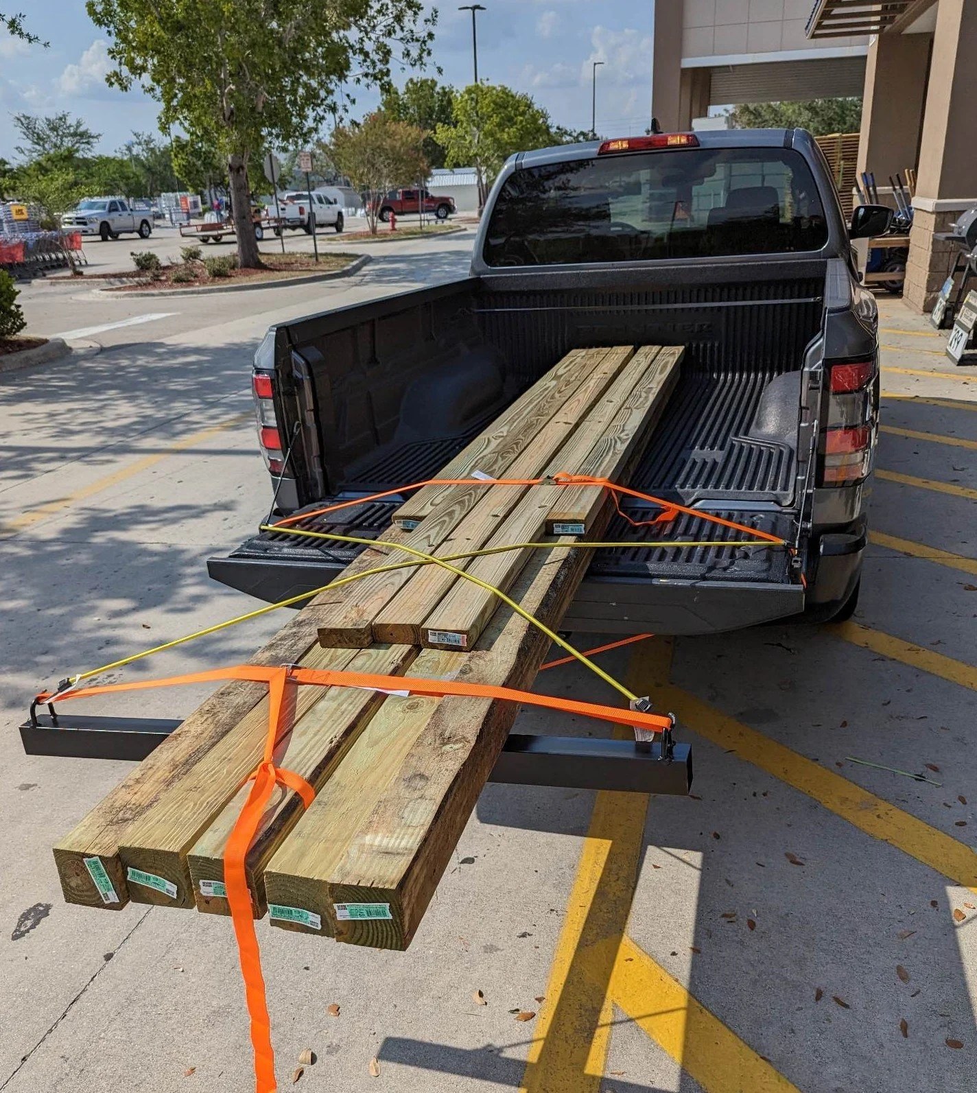 Truck with wood for projects