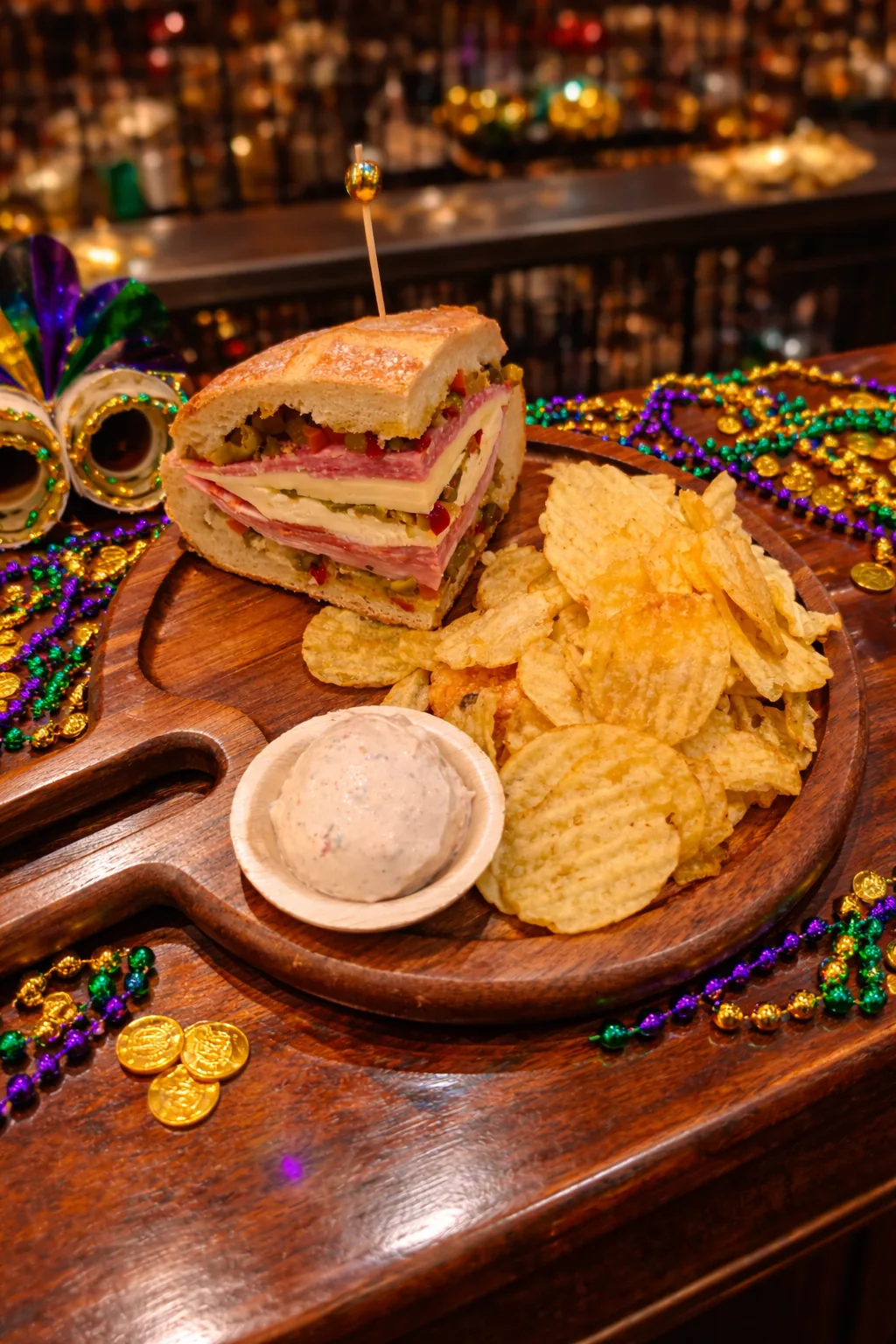 A sandwich board with grazing bites at an event