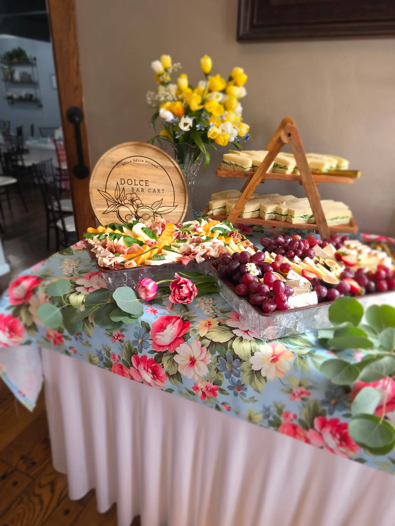 A styled outdoor grazing table for a celebration