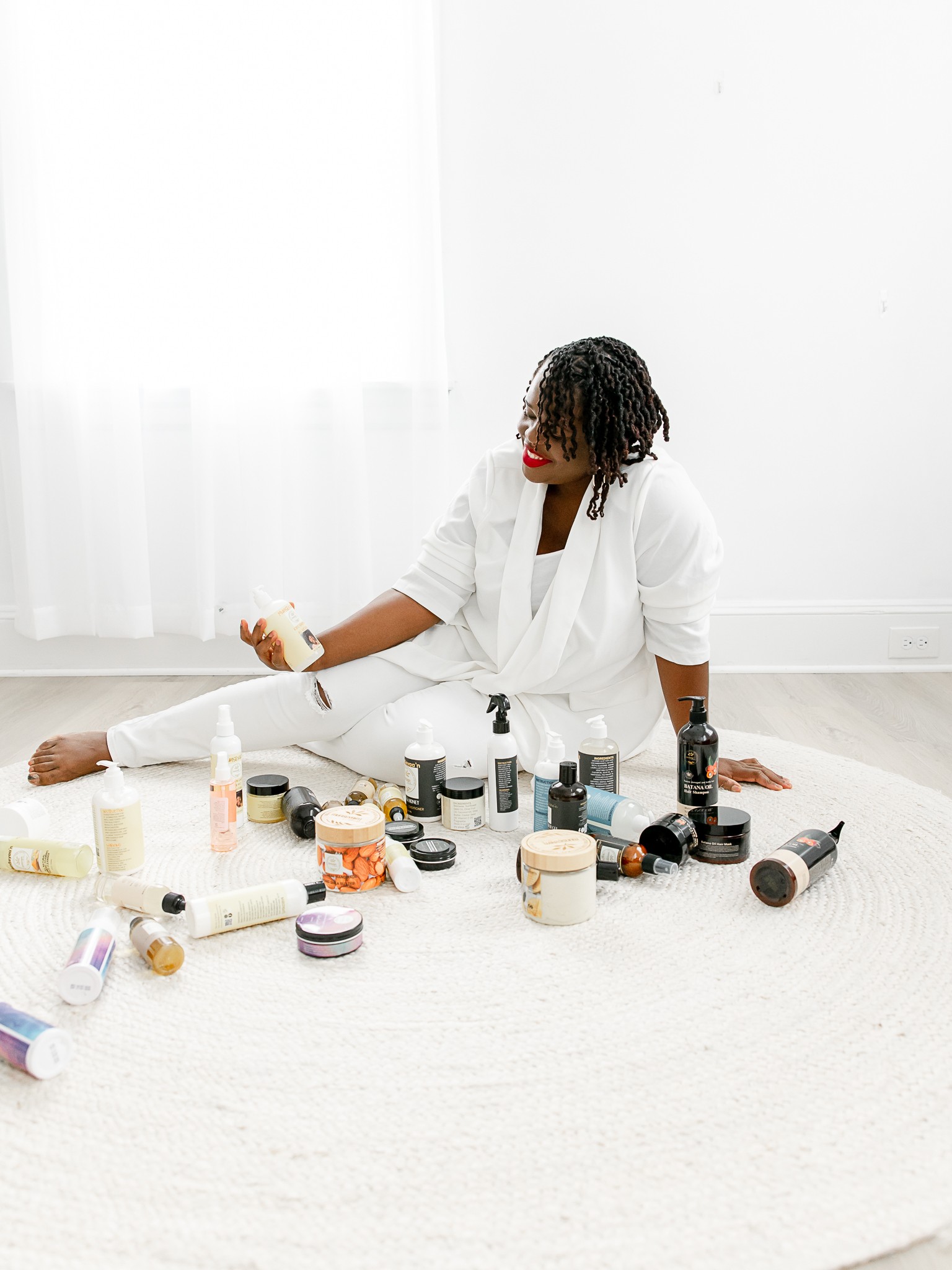 Nyankah with the MunSeyaa’n Collective care collection
