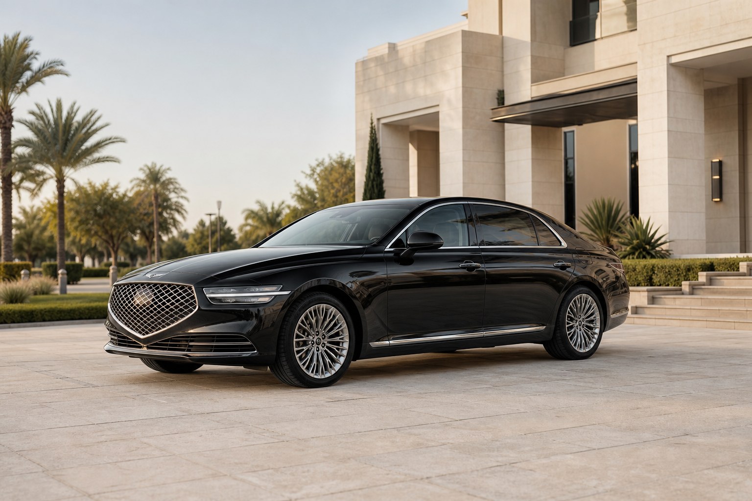 Representative private sedan for a business trip