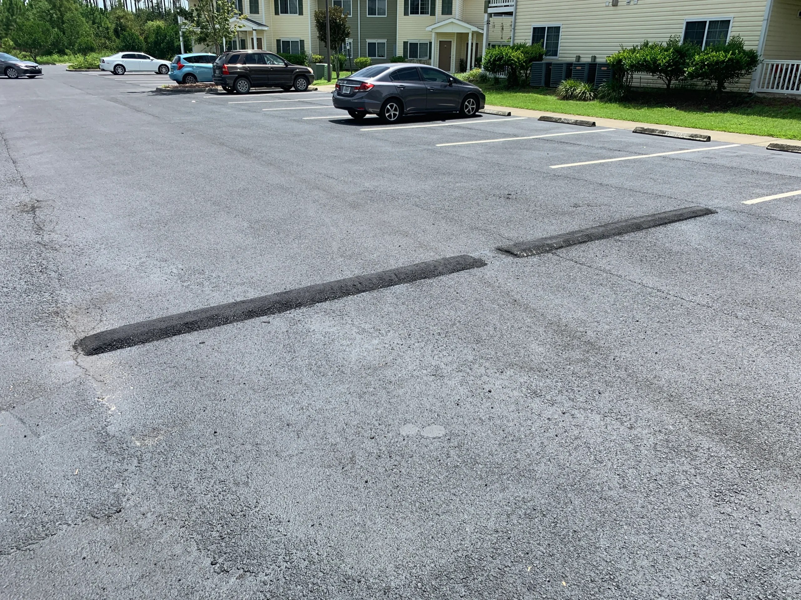 Hot Crack Seal & Speed Bumps project photograph 5