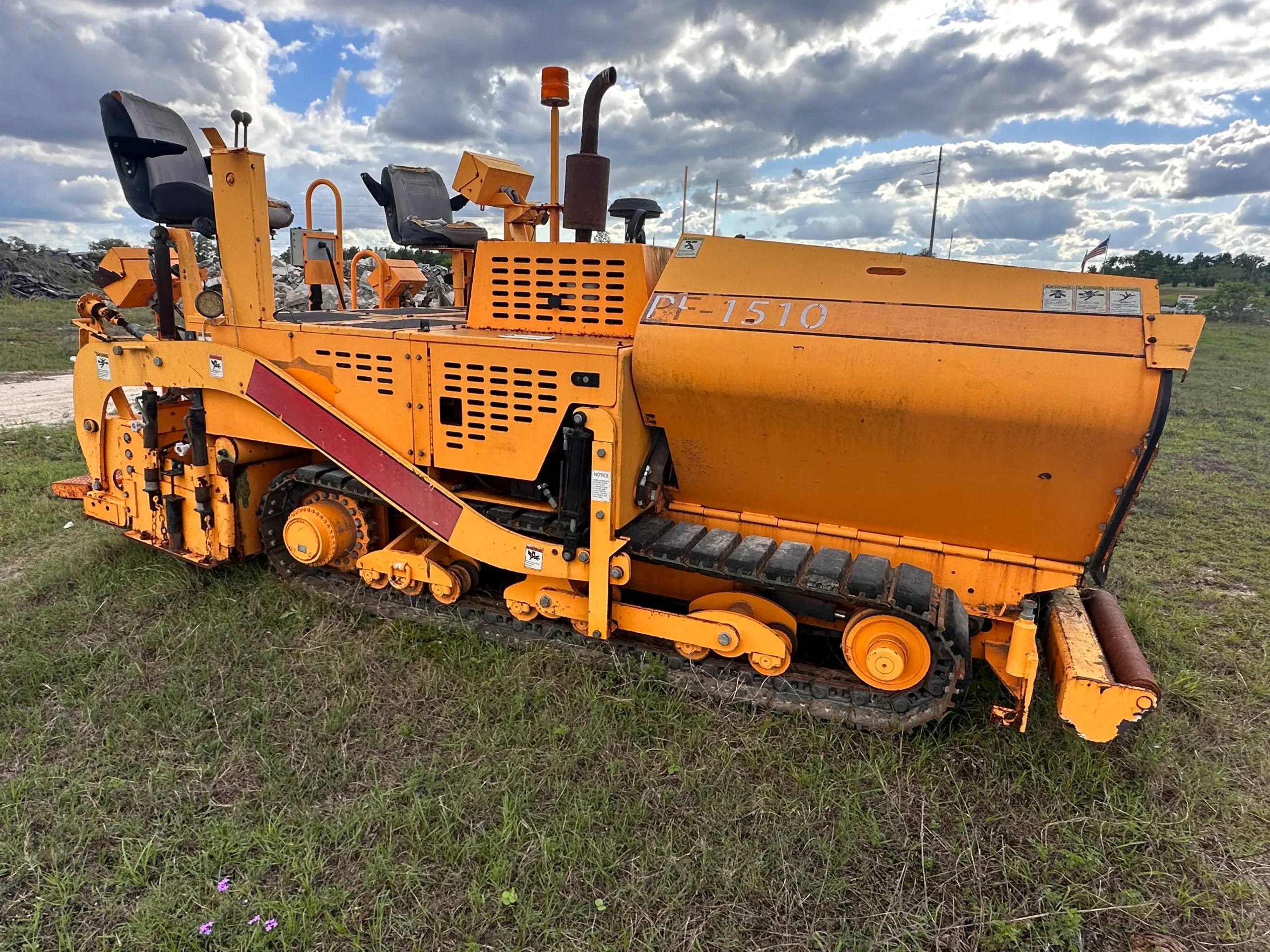 Commercial paving machine available for rental