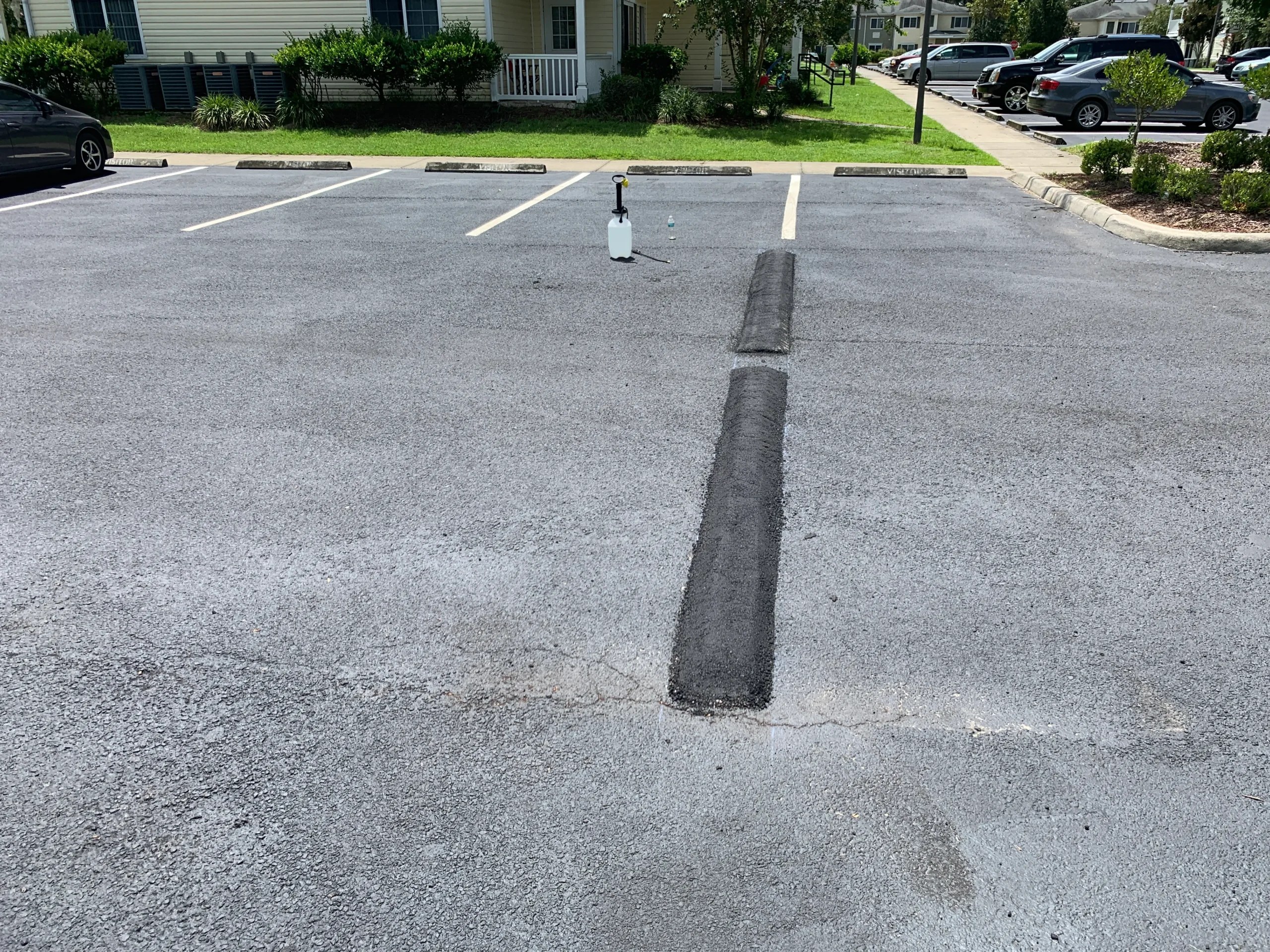 Hot Crack Seal & Speed Bumps project photograph 6