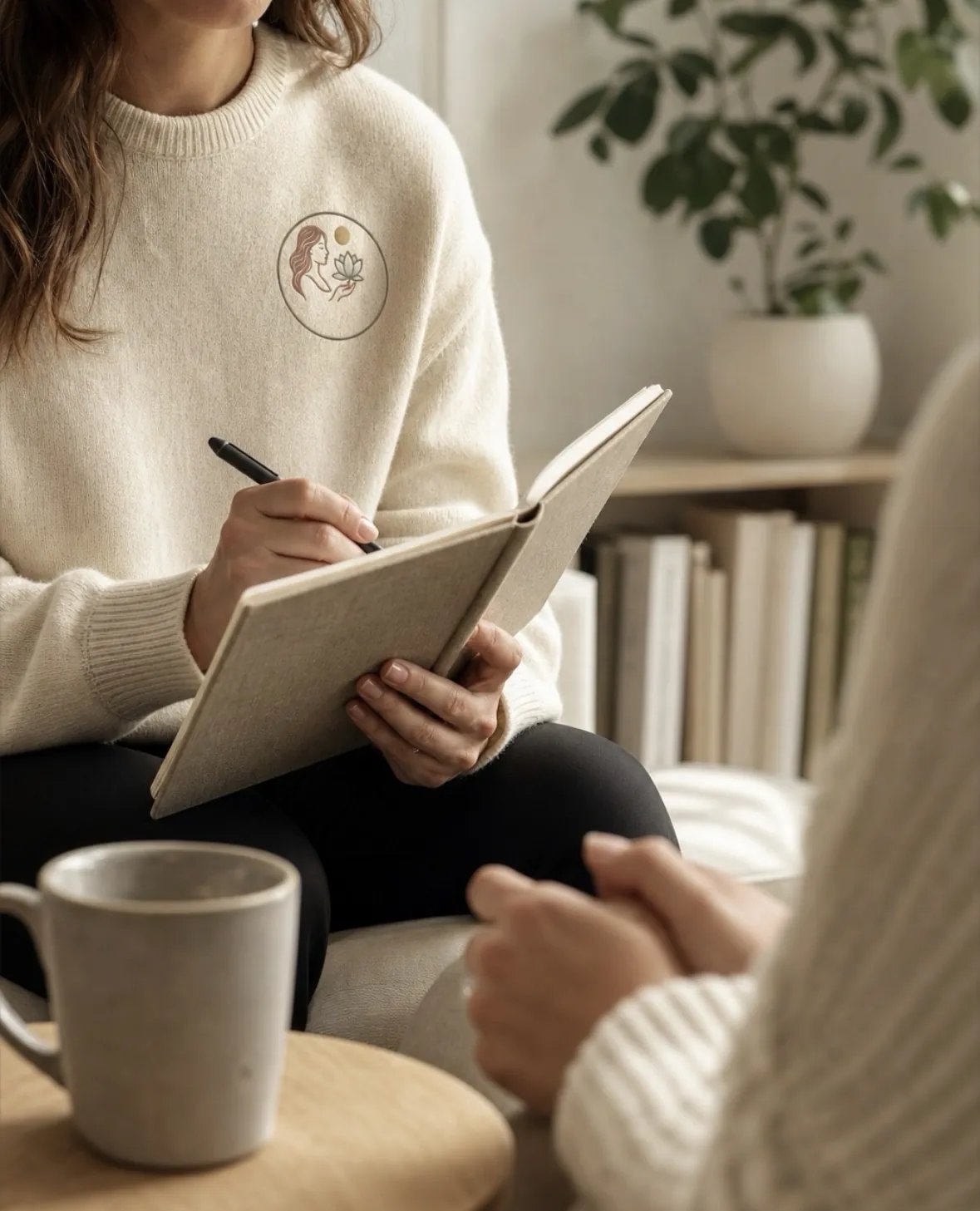 Notebook and pen ready for a thoughtful care conversation