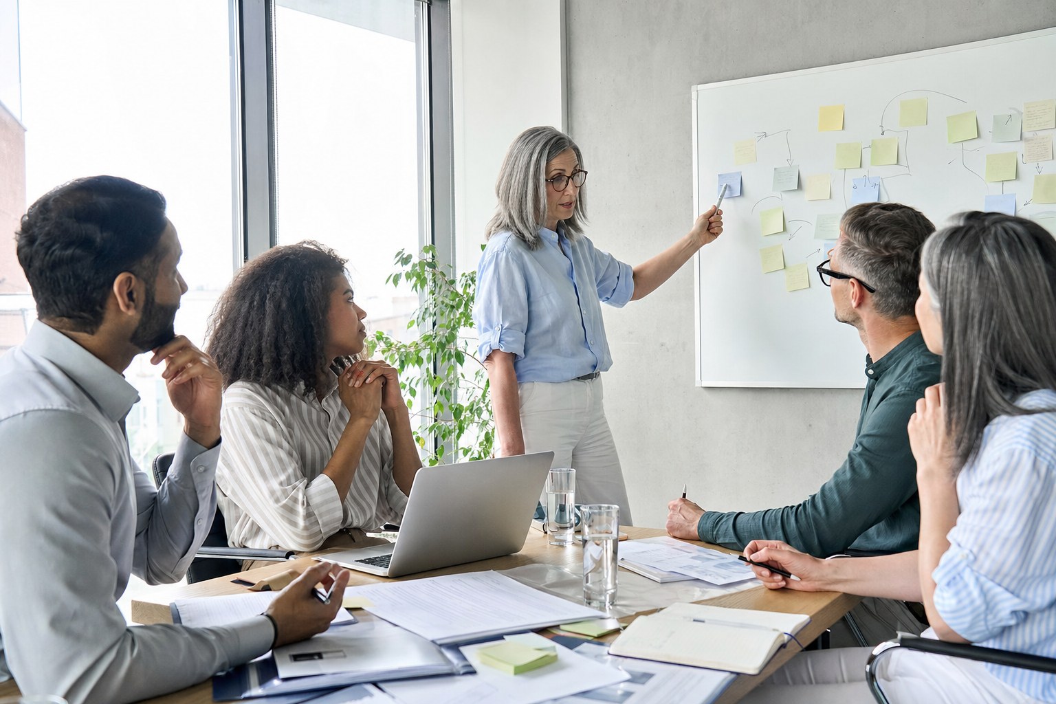 Executive team in a strategic planning session