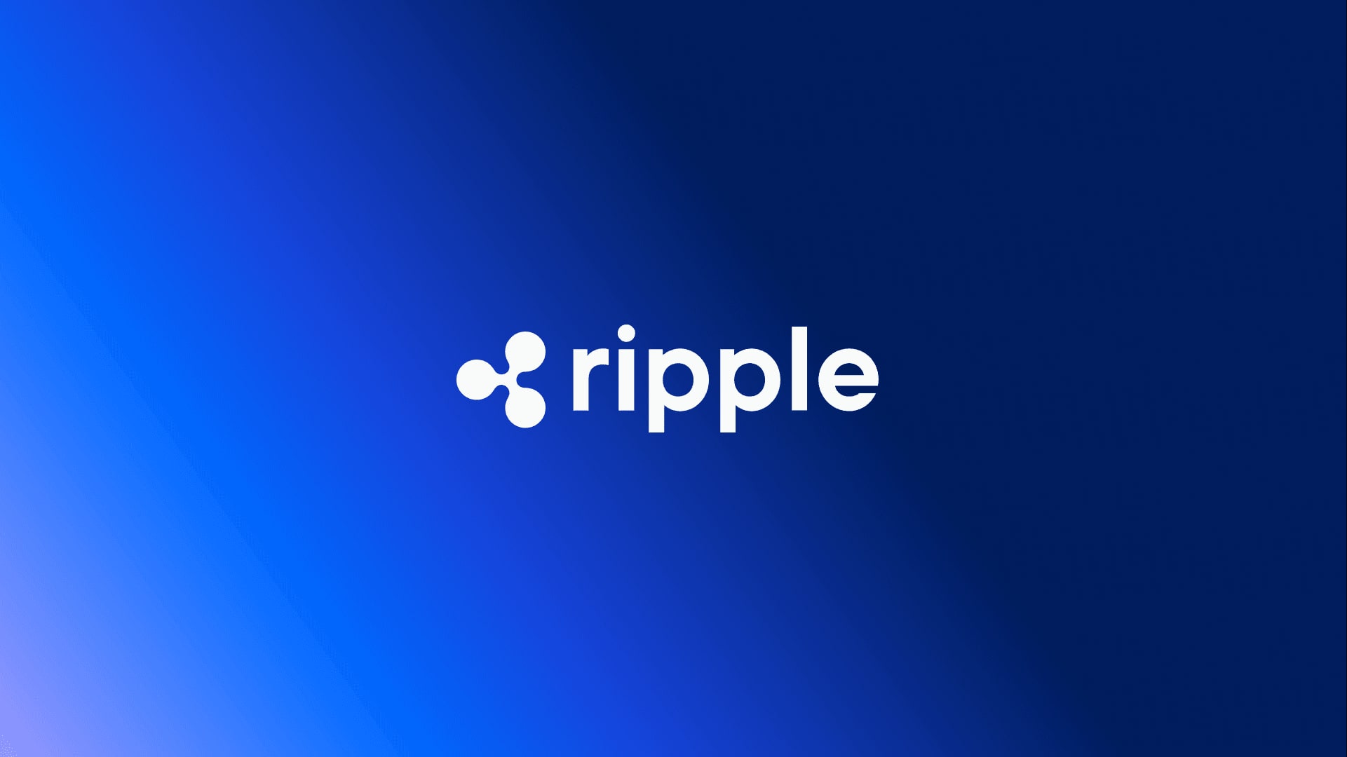 Ripple logo on a blue background